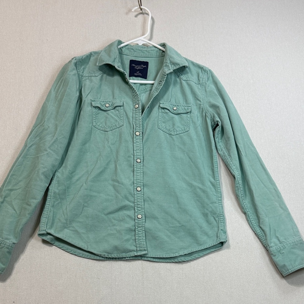 American Eagle Outfitters Mint Green Shirt